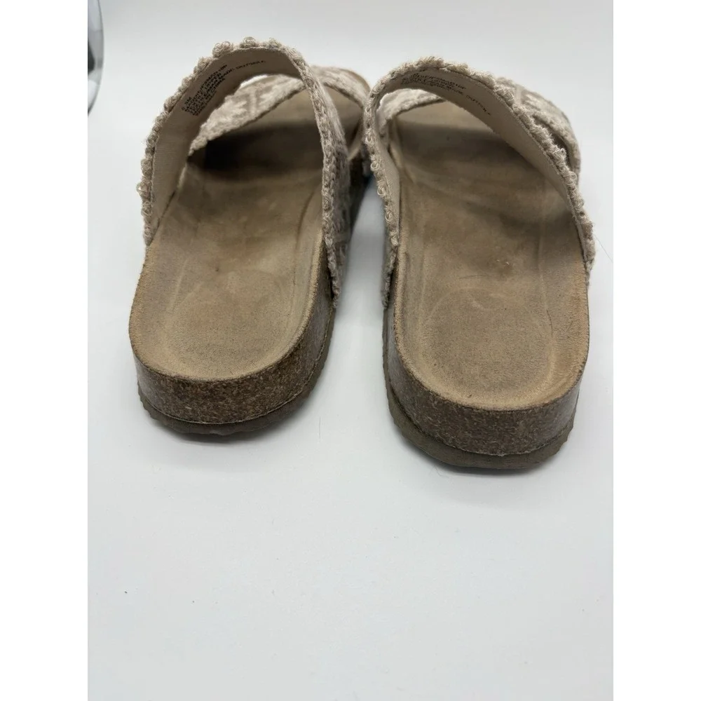 Haute Hippie Maddie Beige Crochet Sandals, 6.5